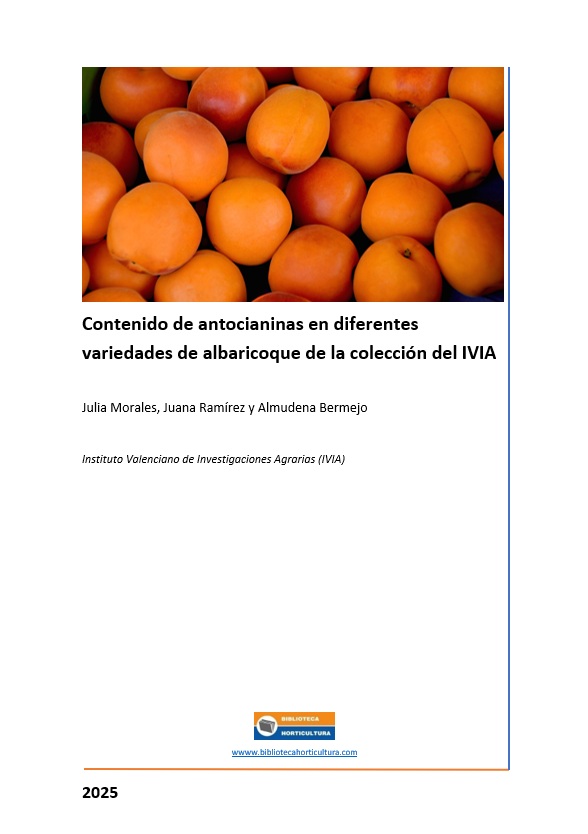 Contenido de antocianinas en diferentes variedades de albaricoque de la colección del IVIA